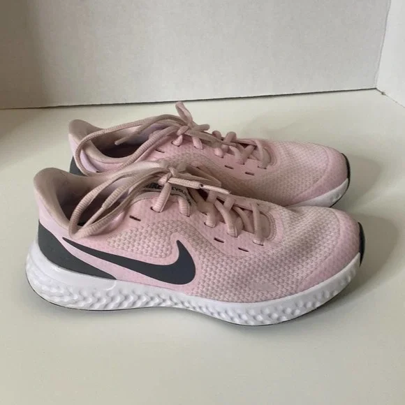 Nike Shoes Girls Nike Revolution Pink Gray Running Shoes